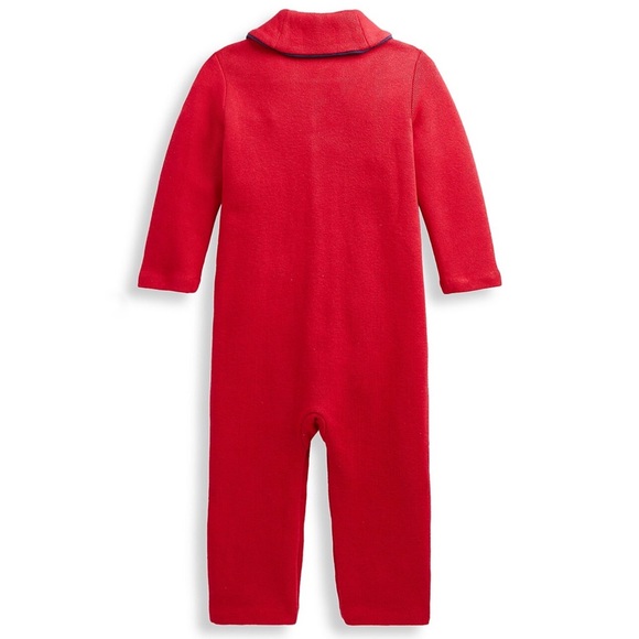 Ralph Lauren Baby French Ribbed Coverall - Picture 2 of 4